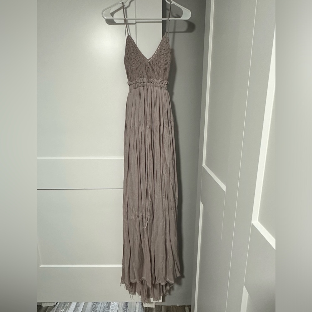 Miss Avenue New With Tags Crochet Bodice Open Back Dress